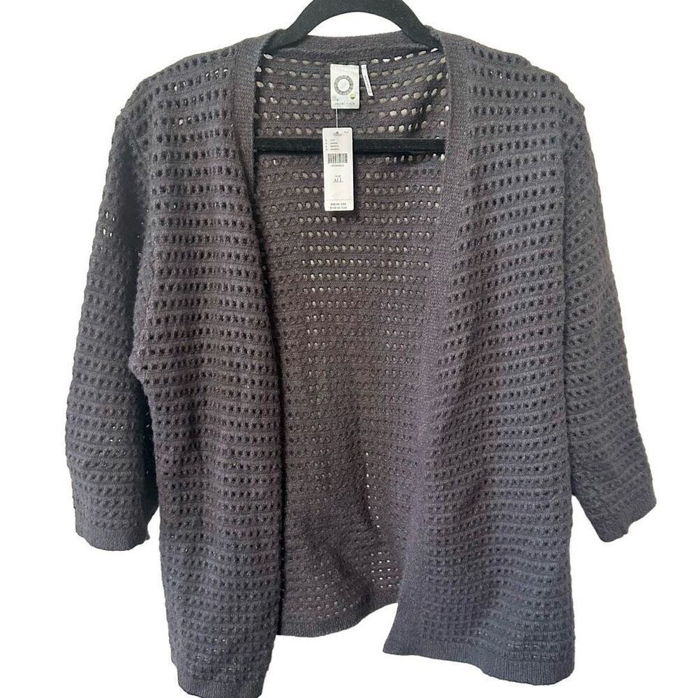 Akemi + kin grey cut out cardigan sweater